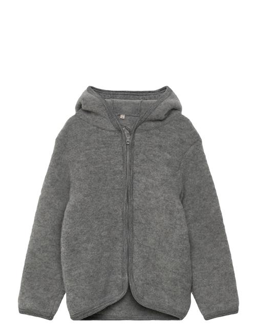 Jacket Ears Wool Fleece Huttelihut Grey