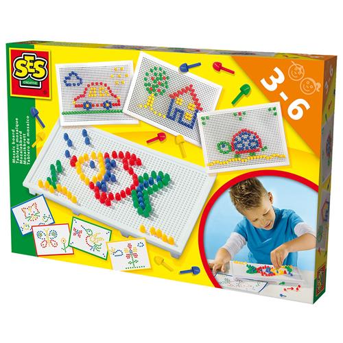 SES Creative Mosaikplade  Yellow-3-6 Y  Gul  3-6 år  unisex