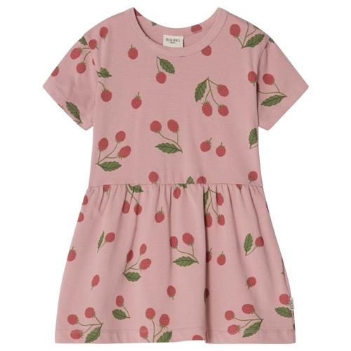 Kuling GOTS Argos Mønstret Kjole Med Hindbær Woody Rose 86/92 cm  Lyserød  86/92 cm  kvinde
