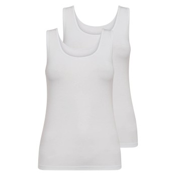 Decoy 2P Wide Strap Bamboo Top Hvid X-Small Dame