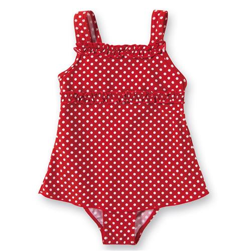 PLAYSHOES Badedragt  rød / hvid