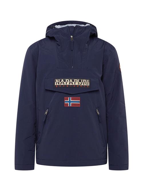 NAPAPIJRI Overgangsjakke 'Rainforest'  lysebeige / marin / himmelblå / mørkerød