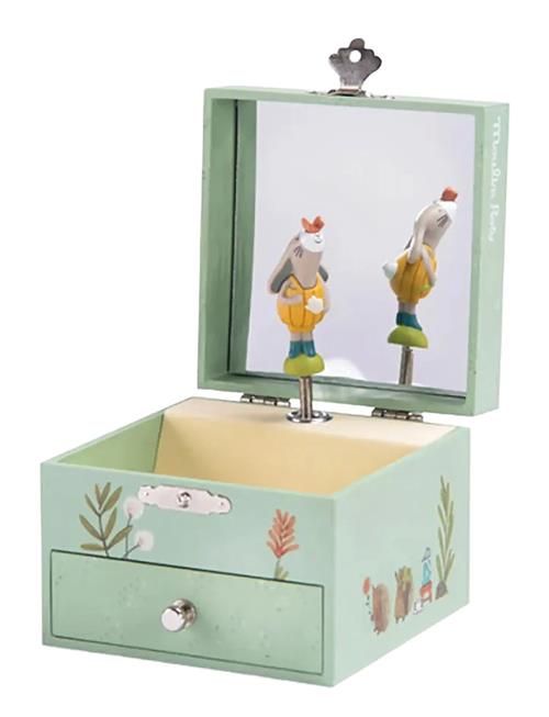 Musical Jewellery Box - Trois Petits Lapins Moulin Roty Patterned