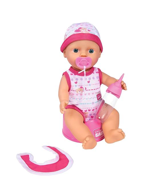 New Born Baby, Drink-And-Wet Doll, 30 Cm Simba Toys Patterned