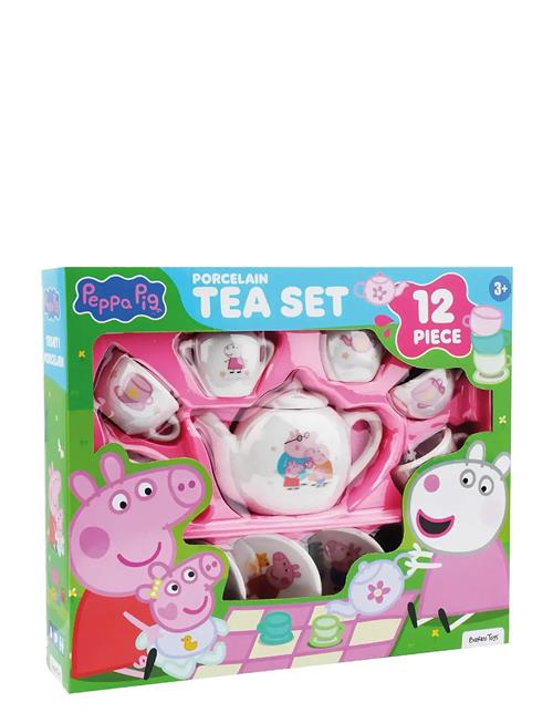 Peppa Pig - 12 Pcs Porcelain Tea Set Barbo Toys Pink