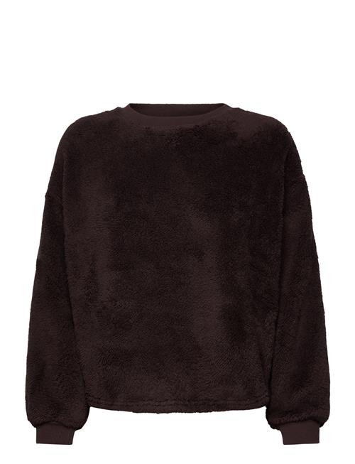 Longsleeved Top Fluffy Fleece Hunkemöller Brown