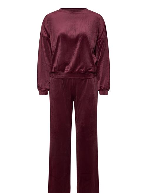 Velvet Pyjama Set Hunkemöller Burgundy