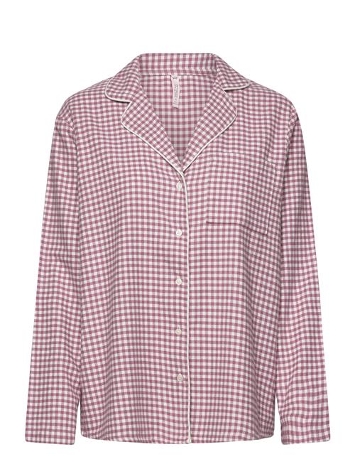Essentials Flannel Pyjama Top Hunkemöller Pink