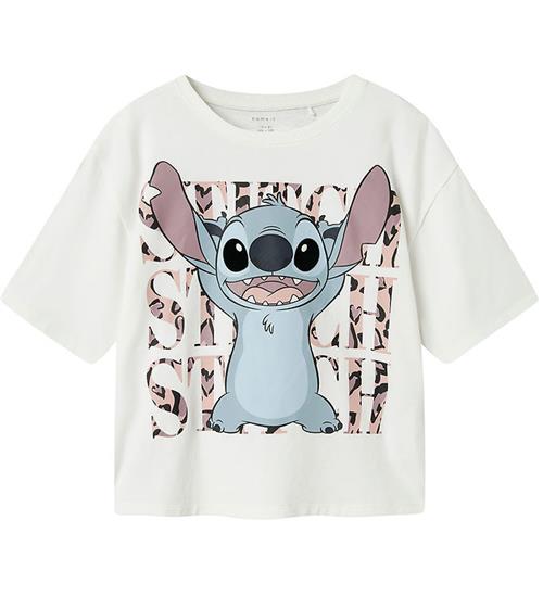 Name It T-shirt - NkfJixi - Stitch - Bright White