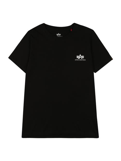 ALPHA INDUSTRIES Shirts  sort / hvid