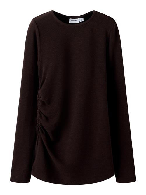 NAME IT Strik Bluse Kendra Hot Fudge