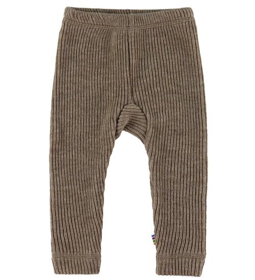Joha Leggings - Strik - Uld - Beige Meleret
