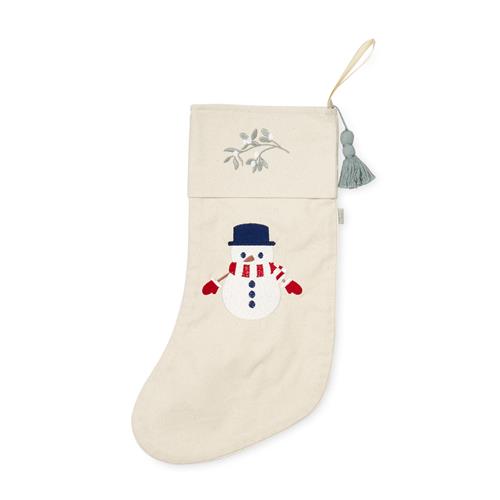 Cam Cam GOTS Julestrømpe Snowman  Snowman One Size  Beige  One Size  unisex