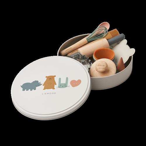 Liewood Gaspard Bagesæt Sandy Multi Mix  Sandy Multi Mix-One Size  Beige  One Size 3 Y+ unisex