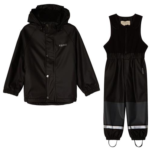 Kuling Ottawa Foret Regnsæt Always Black 86/92 cm Rain Sort  86/92 cm  unisex
