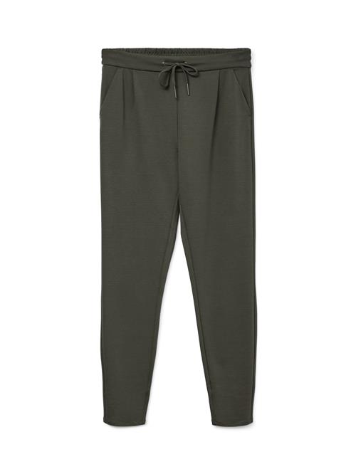 Vero Moda Petite Bukser med lægfolder 'Eva'  mørkegrøn