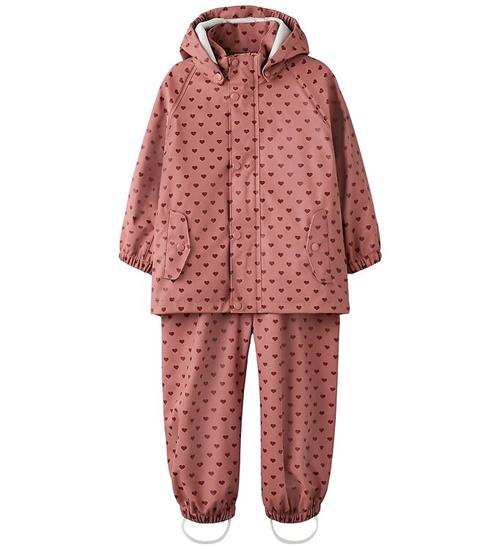 Lil Atelier Regntøj m. Seler/Vattering - PU - NmfLadry10 - Withe