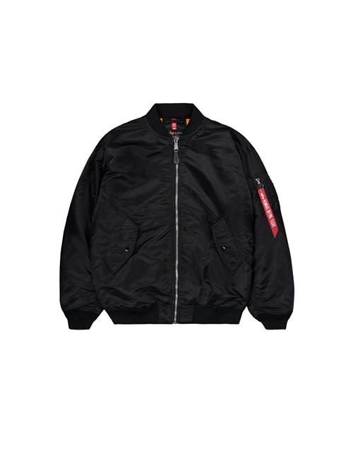 ALPHA INDUSTRIES Overgangsjakke 'Ma-1'  sort