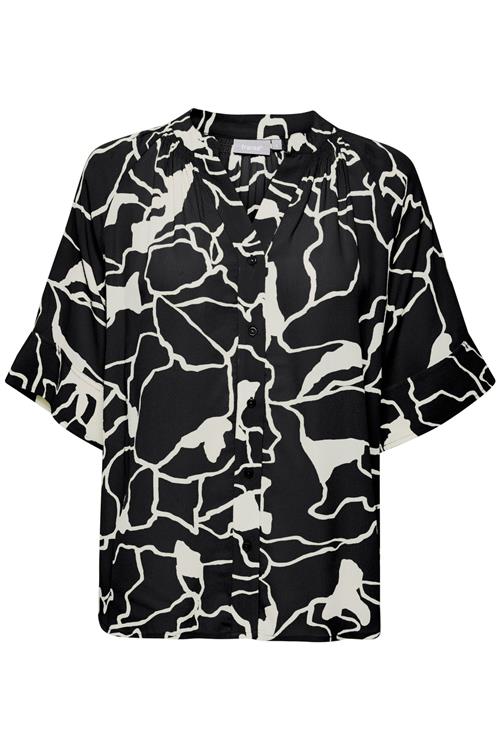 Fransa Bluse 'Kay'  sort / hvid