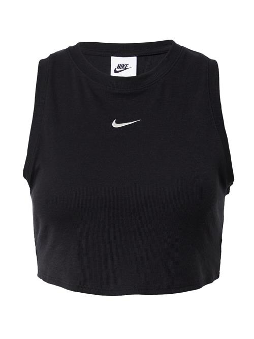 NIKE Funktionsbluse 'Essential'  sort / hvid