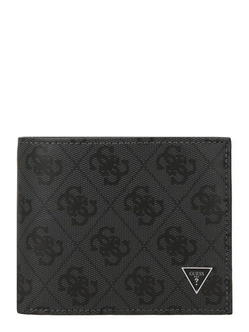 GUESS Tegnebog 'MADRID BLLFLD W COIN POCKET'  mørkegrå / sort