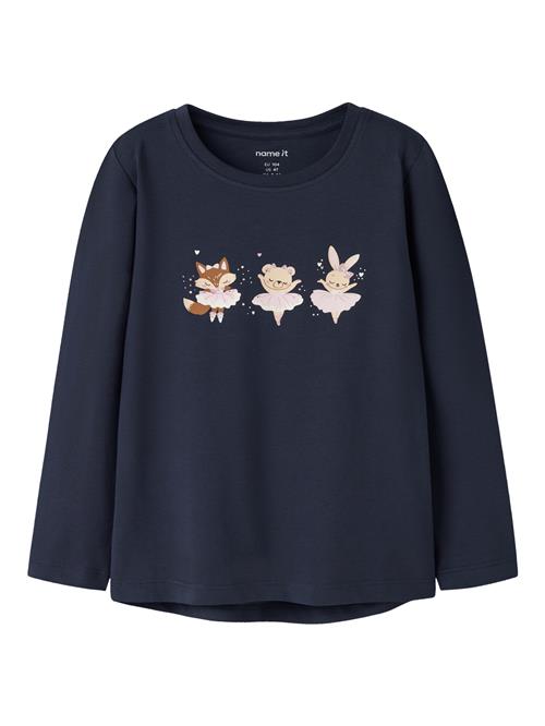 NAME IT Bluse Vix Navy Blazer Animal Ballerinas