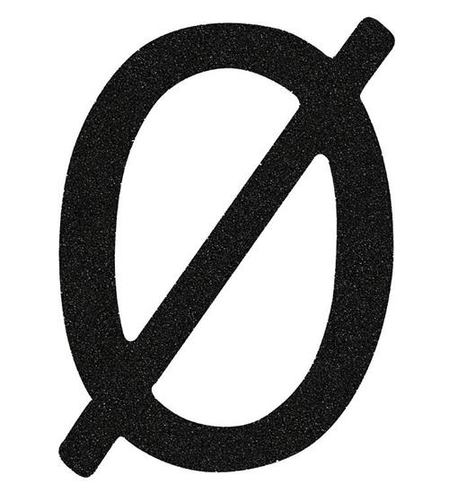That's Mine Bogstav - Ø - Sort Glimmer