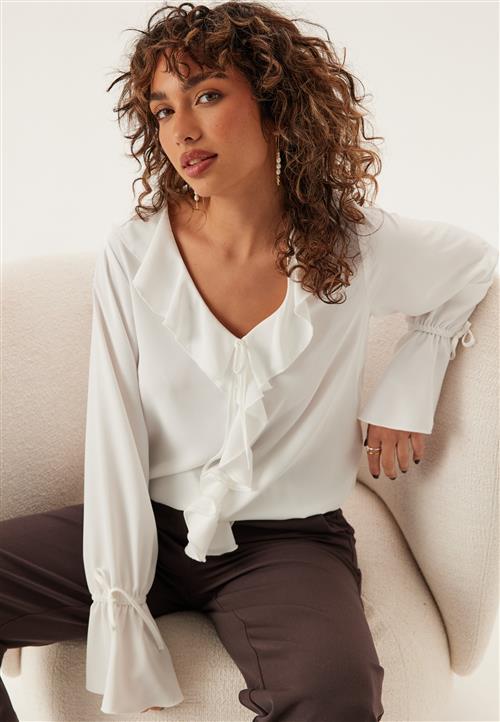 BUBBLEROOM Frill Tie Blouse