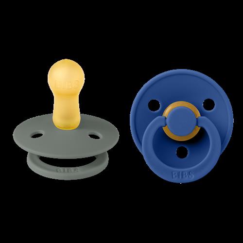 BIBS Colour 2-pak Latex-sut Pine Cornflower Pine Cornflower 6+ months  Grøn  6+ måneder  unisex