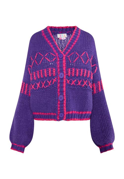 IZIA Cardigan 'Eyota'  mørkelilla / magenta