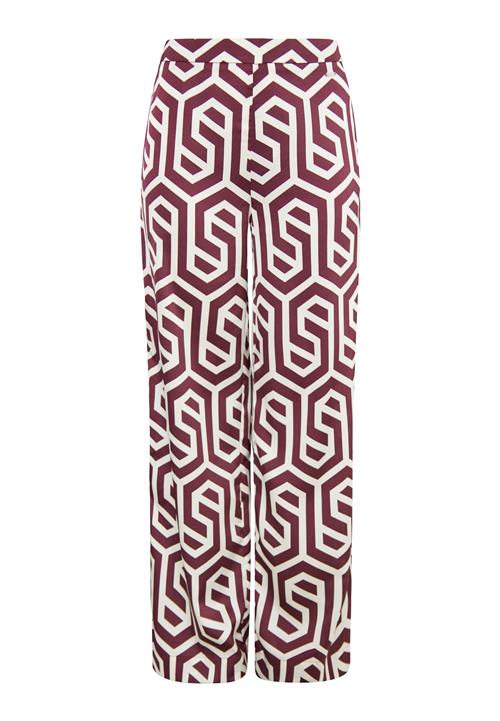 DreiMaster Klassik Bukser  bordeaux / hvid