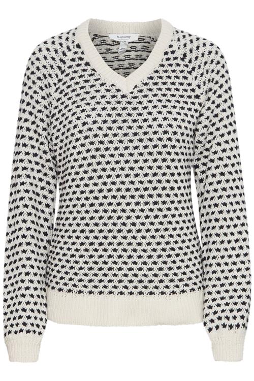 b.young Pullover 'Olena'  sort / hvid
