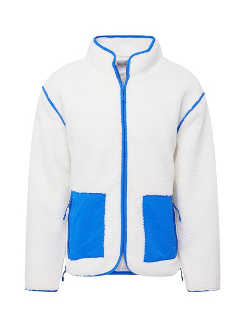 TOPMAN Fleecejakke  royalblå / perlehvid