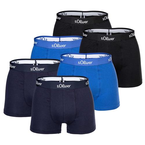 s.Oliver Boksershorts  blå / sort / hvid