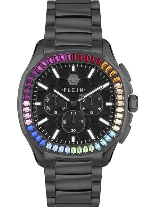 Philipp Plein Analogt ur  gul / grøn / lilla / sort