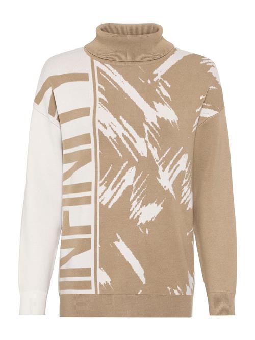 heine Pullover  mørkebeige / hvid