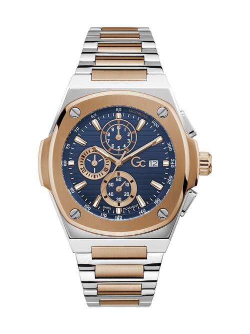 Gc Analogt ur  navy / guld / sølv