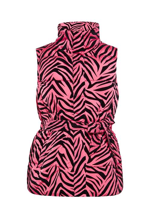 faina Vest  pink / sort