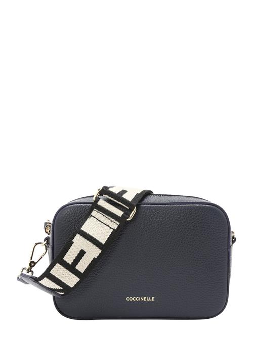 Coccinelle Skuldertaske 'TEBE'  beige / natblå / sort