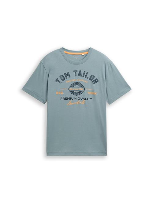 TOM TAILOR Bluser & t-shirts  grå / lysegrå / orange