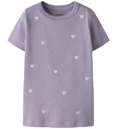 Name It Bluse - Noos - Rib - NmfNakal - Lavender Gray