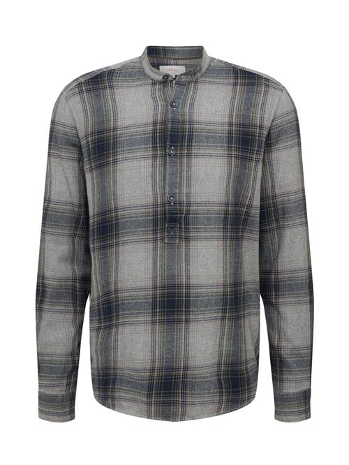 s.Oliver Skjorte  brun / grå / antracit