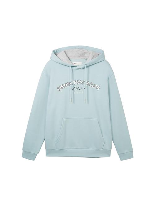 TOM TAILOR DENIM Sweatshirt  lyseblå / grå-meleret / sort / hvid