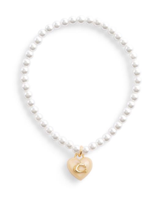 COACH Armbånd  guld / perlehvid