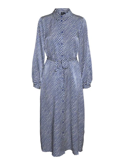 VERO MODA Blusekjole  blå / hvid