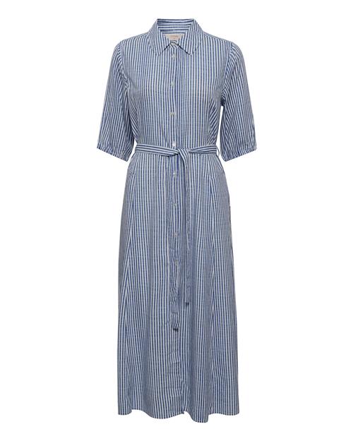 Cream Blusekjole 'Tiah'  blå / hvid