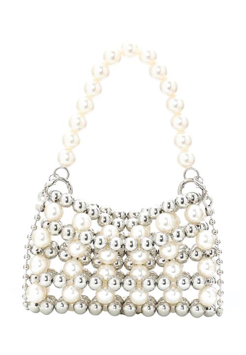 myMo at night Håndtaske  sølv / perlehvid