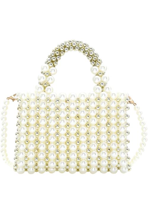 FELIPA Håndtaske  lysegrøn / hvid