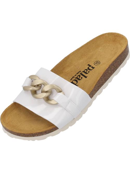 Palado Pantoletter 'Gozo'  guld / hvid