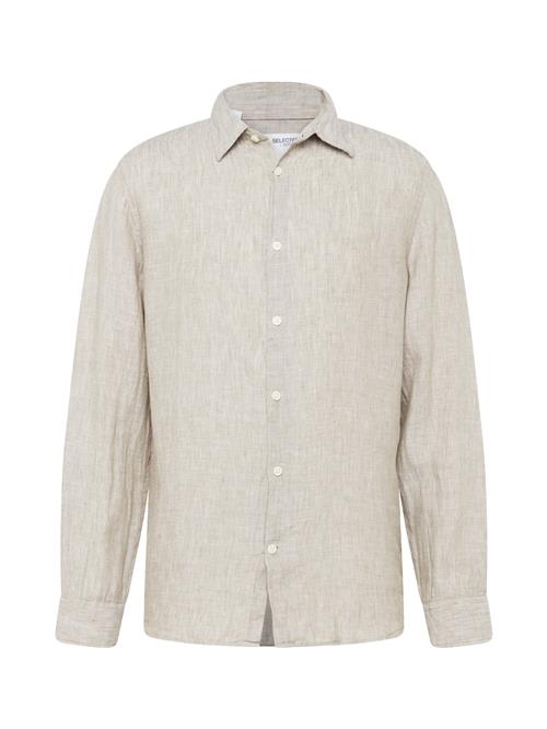 SELECTED Skjorte 'KYLIAN'  greige